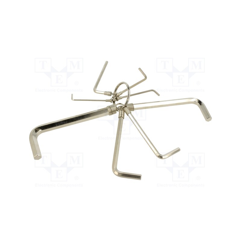 1 pcs x IRIMO - 41121 - Wrenches set, hex key, steel, 8pcs.