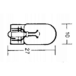 Bulb 3w 12v 10mm 2 pcs agri power