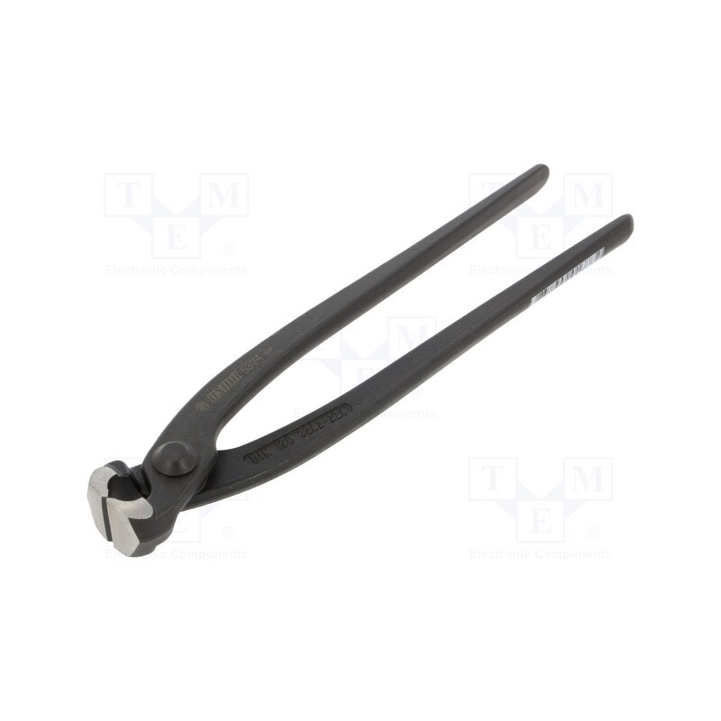 1 pcs x UNIOR - 601373 - Concreters nippers, phosphate head,forged,cure, 224mm