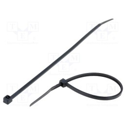 100 pcs x KSS WIRING - CVR140SW - Cable tie, L: 142mm, W: 2.5mm, polyamide, 78.5N, black, Ømax: 35mm