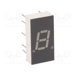 2 pcs x LUCKYLIGHT - KW1-302CVA - Display: LED, 7-segment, 7.8mm, 0.3', No.char: 1, red, 25÷50mcd