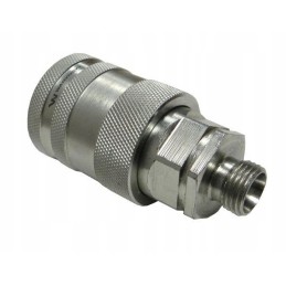 Hydraulic quick connector, M16x1 socket, 5 thread