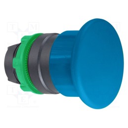 1 pcs x SCHNEIDER ELECTRIC - ZB5AC6 - Switch: push-button, 22mm, Stabl.pos: 1, blue, none, IP66, mushroom