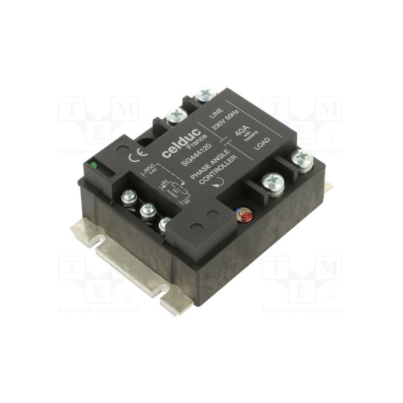 1 pcs x CELDUC - SG444120 - Relay: solid state, Ucntrl: 0÷5VDC, 40A, 115÷265VAC, -40÷85°C