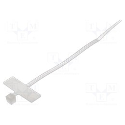 100 pcs x BM GROUP - BMT21025 - Cable tie, with label, L: 100mm, W: 2.5mm, polyamide, 80N, natural