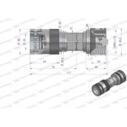 Warynski screwed Euro socket plug reduction