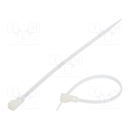 100 pcs x FIX&FASTEN - FIX-TR-3.6X150/N - Cable tie, multi use, L: 150mm, W: 3.6mm, polyamide, 177N, natural