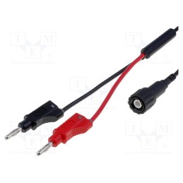 1 pcs x ELECTRO-PJP - 7075-MI-50OMEGA-100-SW - Test lead, 60VDC, 3A, BNC plug,banana plug 4mm x2, Len: 1m, Z: 50Ω