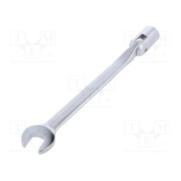 1 pcs x KING TONY - 1020-17 - Wrench, combination swivel head socket,with joint, L: 234mm