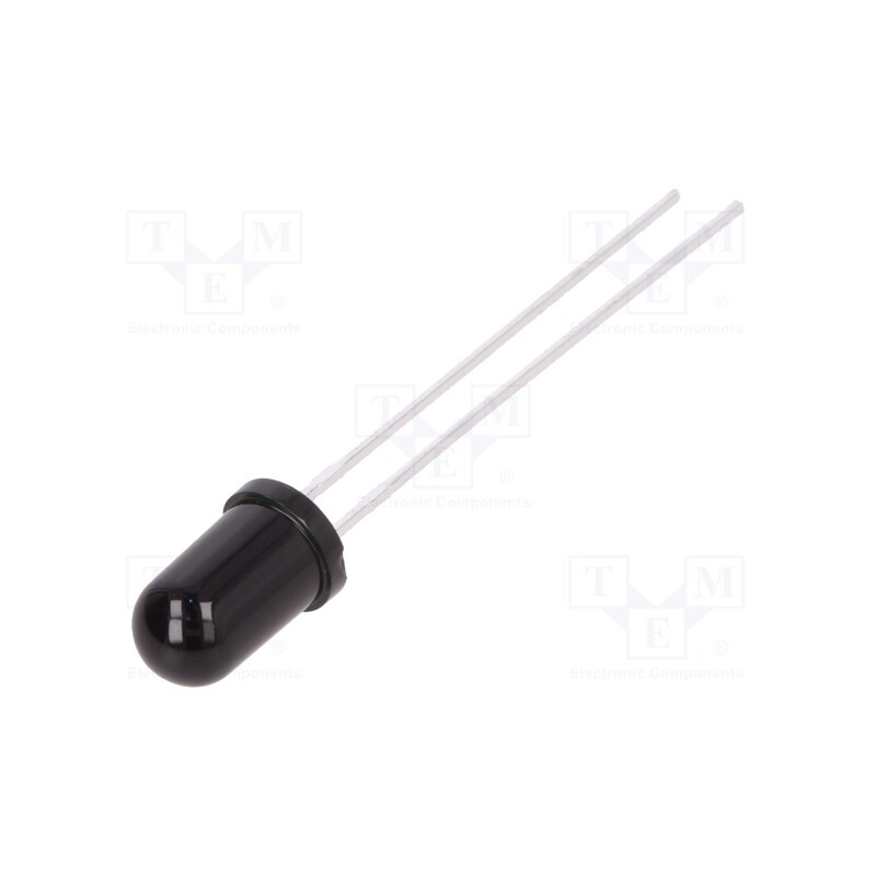 2 pcs x LITEON - LTR-3208E - Phototransistor, 5mm, λp max: 940nm, 30V, Lens: black