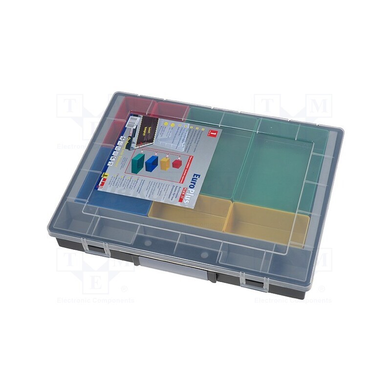 1 pcs x ALLIT AG - BMA457200 - Container: collective, with boxes, polypropylene, black