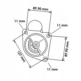 Starter case maxxum 114799a1 12v 2 8kw hc cargo