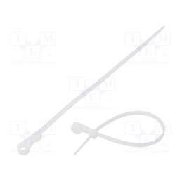 100 pcs x FIX&FASTEN - FIX-M-3.6X170/N - Cable tie, with a hole for screw mounting, L: 170mm, W: 3.6mm