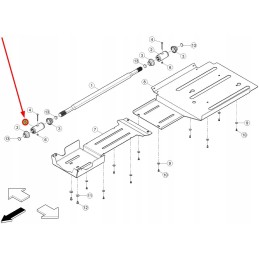 0011029691 front axle milled bush