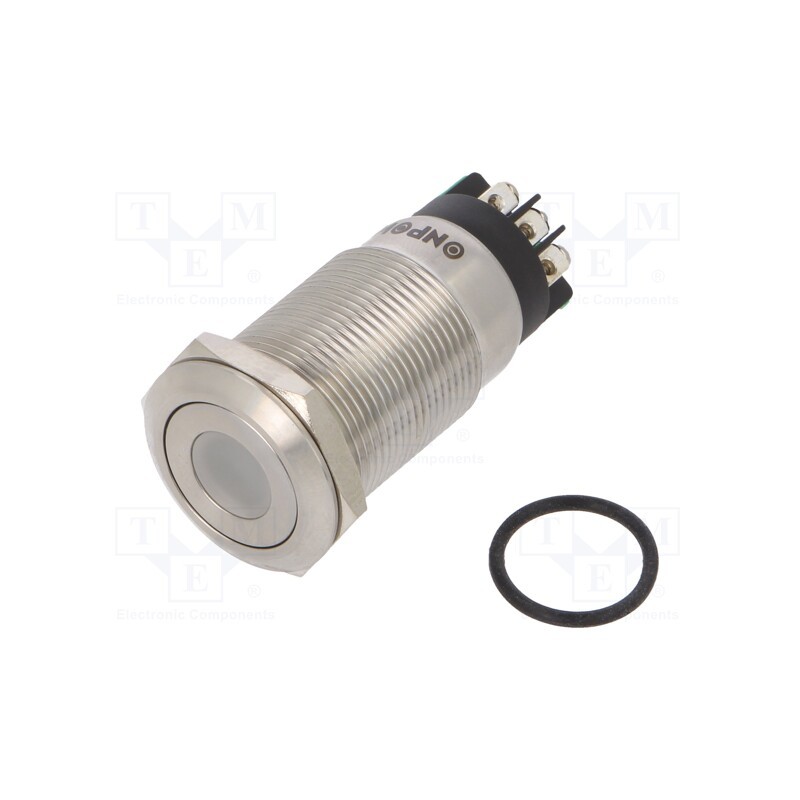 1 pcs x ONPOW - LAS1GQF-11ZD/L/G/24V/S - Switch: vandal resistant, Pos: 2, SPDT, 3A/220VAC, 5A/24VDC, IP65