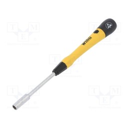 1 pcs x WIHA - 43690 - Screwdriver, 6-angles socket, precision, ESD, PicoFinish® ESD