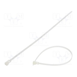 100 pcs x FIX&FASTEN - FIX-TR-4.8X280/N - Cable tie, multi use, L: 280mm, W: 4.8mm, polyamide, 222N, natural