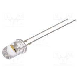 2 pcs x OPTOSUPPLY - OS5MDK5A31A - LED, 5mm, white warm, candle light effect,blinking, 4200÷5800mcd