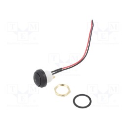 1 pcs x ITW LUMEX SWITCH - W48-1-RB-B-BK-B - Switch: push-button, Pos: 2, SPST-NO, 0.25A/12VDC, OFF-(ON), blue