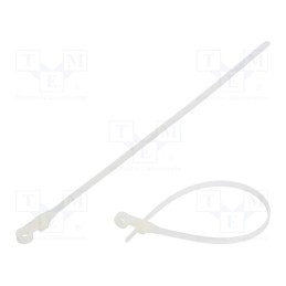 100 pcs x FIX&FASTEN - FIX-M-4.8X220/N - Cable tie, with a hole for screw mounting, L: 220mm, W: 4.8mm