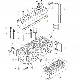 Valtra massey valve cover gasket 4 cylinders