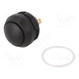 1 pcs x ITW LUMEX SWITCH - W48-2-RB-N-BK-F - Switch: push-button, Pos: 2, SPST-NO, 0.01A/12VDC, OFF-ON, panel