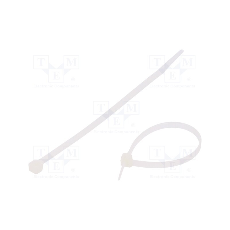 100 pcs x KSS WIRING - CV-160L - Cable tie, L: 160mm, W: 4.8mm, polyamide, 215.5N, natural, Ømax: 42mm