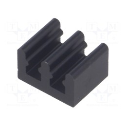 1 pcs x FISCHER ELEKTRONIK - ICKSMDO8SA - Heatsink: extruded, black, L: 8mm, W: 10mm, H: 6mm, 73K/W, aluminium