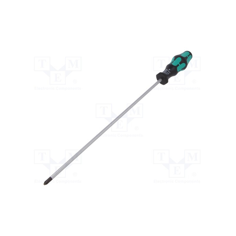 1 pcs x WERA - 5008730001 - Screwdriver, Phillips, PH2, Kraftform Plus-300