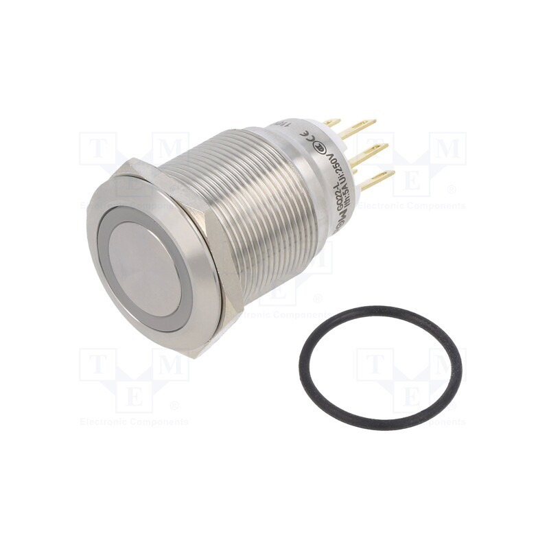 1 pcs x ONPOW - LAS1GQ22-11ZE/B/110V/S - Switch: vandal resistant, Pos: 2, SPDT, 3A/220VAC, 5A/24VDC, IP65