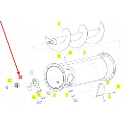 100856328 grain ejection auger clutch