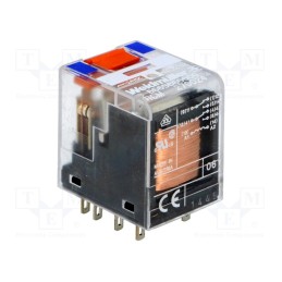 1 pcs x WEIDMu00dcLLER - 8689860000 - Relay: electromagnetic, DPDT, Ucoil: 24VDC, Icontacts max: 12A