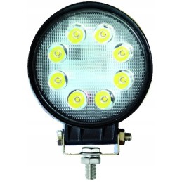 Round LED work lamp 12 24v 24w 1000lm