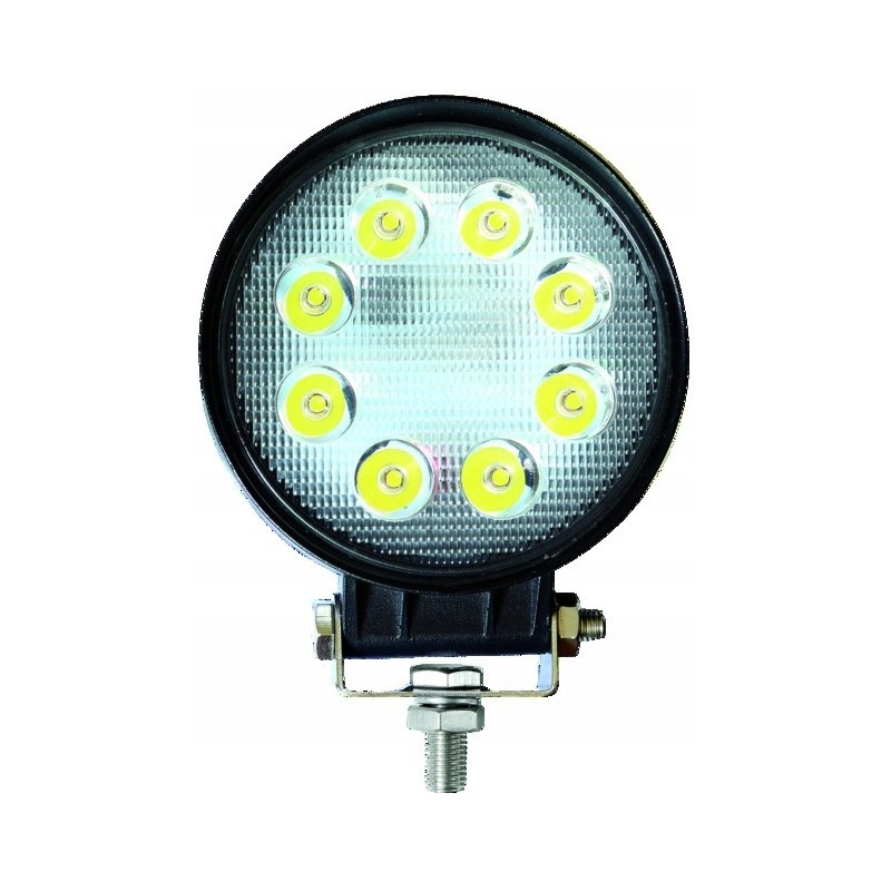 Round LED work lamp 12 24v 24w 1000lm