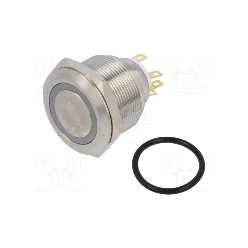 1 pcs x ONPOW - LAS1GQ25-11E/W/24V/S - Switch: vandal resistant, Pos: 2, SPDT, 3A/220VAC, 5A/24VDC, IP65