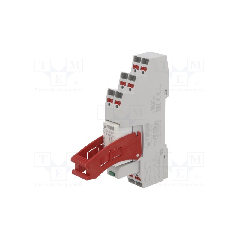 1 pcs x RELPOL - PI85-024DC-M41G-MS-2011 - Relay: interface, DPDT, Ucoil: 24VDC, 16A, 16A/250VAC, 16A/24VDC