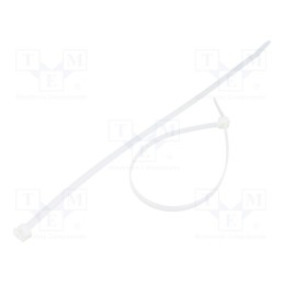 100 pcs x FIX&FASTEN - FIX-S-4.8X250S/N - Cable tie, L: 250mm, W: 4.8mm, polyamide, 222N, natural, Ømax: 66mm