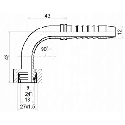 Dkol 90 fitting dn12 1 2sn m27x1 5 hydrolider