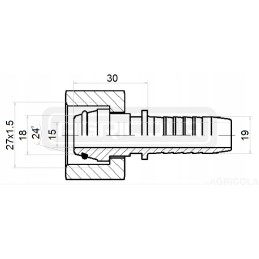 Dkol fitting dn19 1 2sn m27x1 5 hydrolider