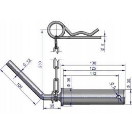 Transport hook pin c 330