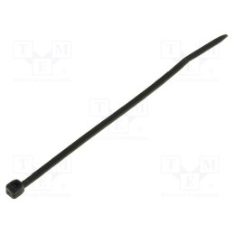 100 pcs x KSS WIRING - CVT-070B - Cable tie, L: 71mm, W: 1.6mm, polyamide, black, Ømax: 11mm