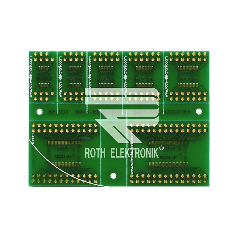 1 pcs x ROTH ELEKTRONIK GMBH - RE931 - Board: universal, multiadapter, W: 61.4mm, L: 81.7mm