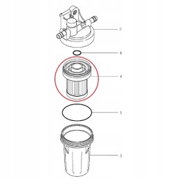 Fuel filter insert no. 40223960 LS Tractor
