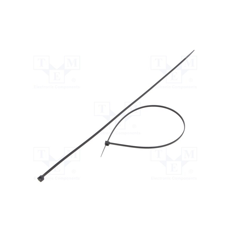 100 pcs x FIX&FASTEN - FIX-S-3.6X370/BK - Cable tie, L: 370mm, W: 3.6mm, polyamide, 177N, black, Ømax: 102mm