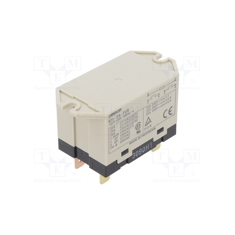 1 pcs x OMRON OCB - G7L-2A-TUB 24AC - Relay: electromagnetic, DPST-NO, Ucoil: 24VAC, Icontacts max: 25A