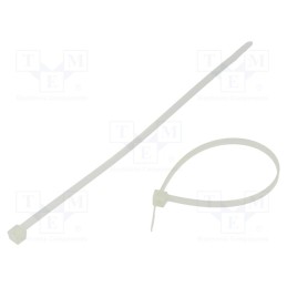 100 pcs x HELLERMANNTYTON - 111-05059 - Cable tie, L: 210mm, W: 4.7mm, polyamide, 355N, natural, Ømax: 55mm