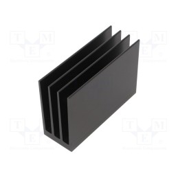 1 pcs x FISCHER ELEKTRONIK - SK 654 100 SA - Heatsink: extruded, grilled, black, L: 100mm, W: 35mm, H: 70mm, 5.4K/W