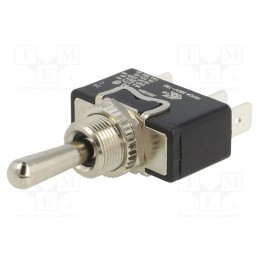 1 pcs x BULGIN - C3922BA - Switch: toggle, Pos: 3, SP3T, (ON)-OFF-(ON), 16A/250VAC, 100mΩ, IP40