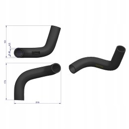 Upper radiator hose John Deere L34898 Warynski