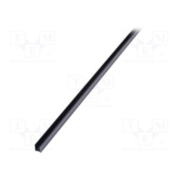 1 pcs x SEIFERT ELECTRONIC - KL-109/1000/SW - Heatsink: extruded, U, TO220, black, L: 1000mm, W: 12mm, H: 15mm